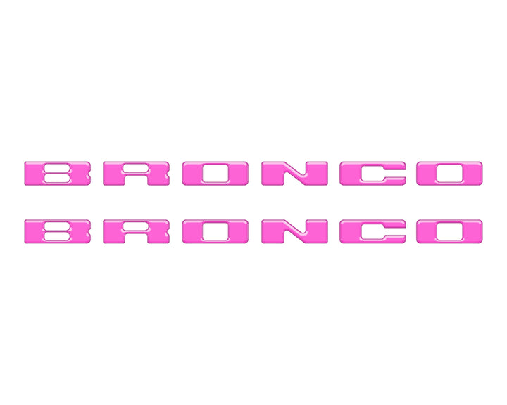 Rear Mudflap Letter Inserts Fits 2021-2026 Ford Bronco Sport