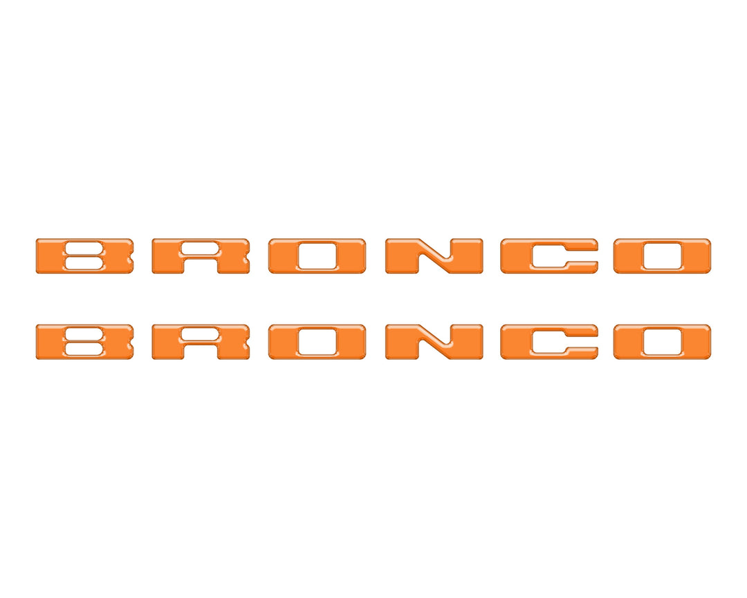 Rear Mudflap Letter Inserts Fits 2021-2026 Ford Bronco Sport