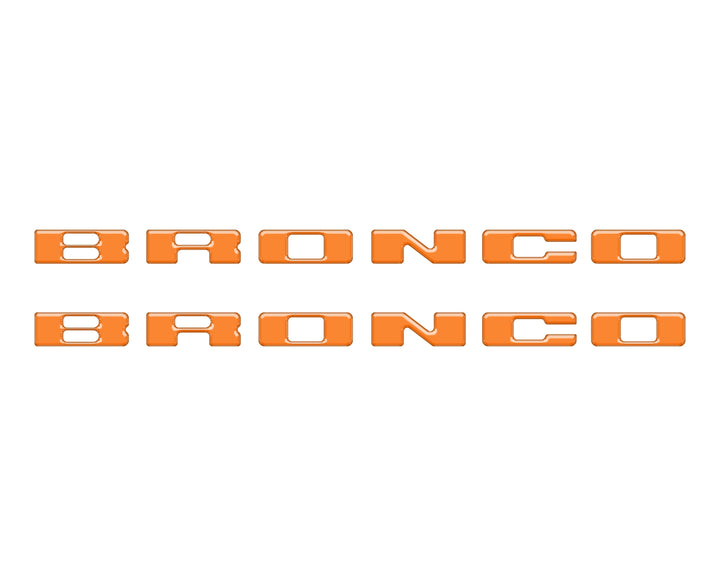 Rear Mudflap Letter Inserts Fits 2021-2026 Ford Bronco Sport