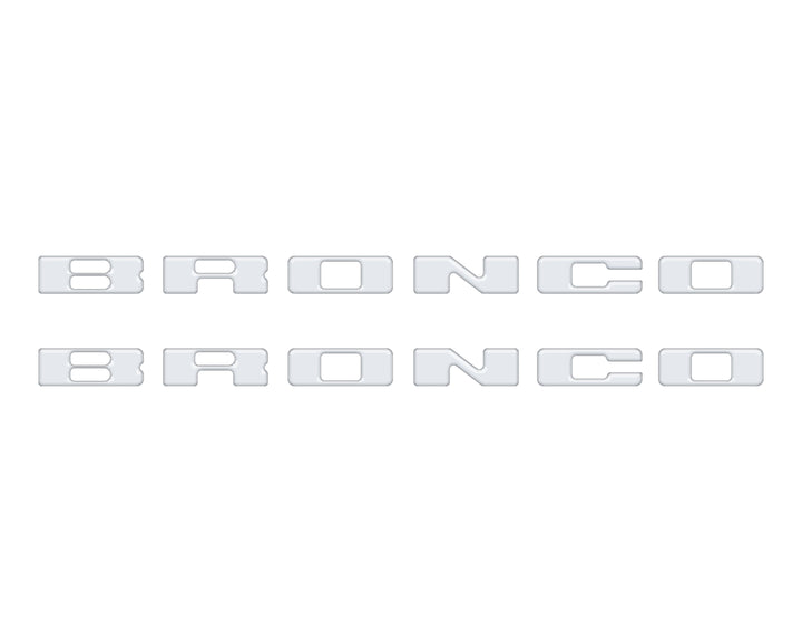 Rear Mudflap Letter Inserts Fits 2021-2026 Ford Bronco Sport