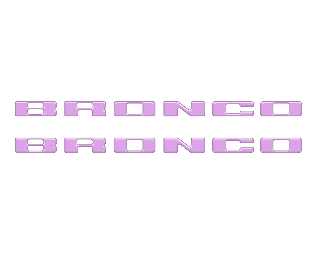 Rear Mudflap Letter Inserts Fits 2021-2026 Ford Bronco Sport