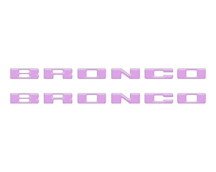 Rear Mudflap Letter Inserts Fits 2021-2026 Ford Bronco Sport