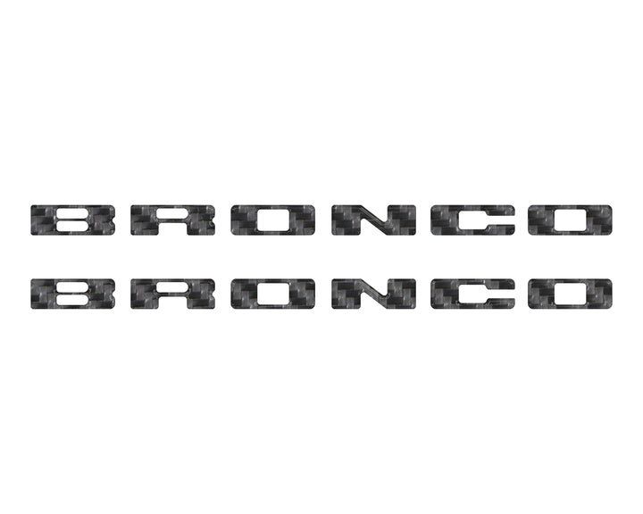 Rear Mudflap Letter Inserts Fits 2021-2026 Ford Bronco Sport