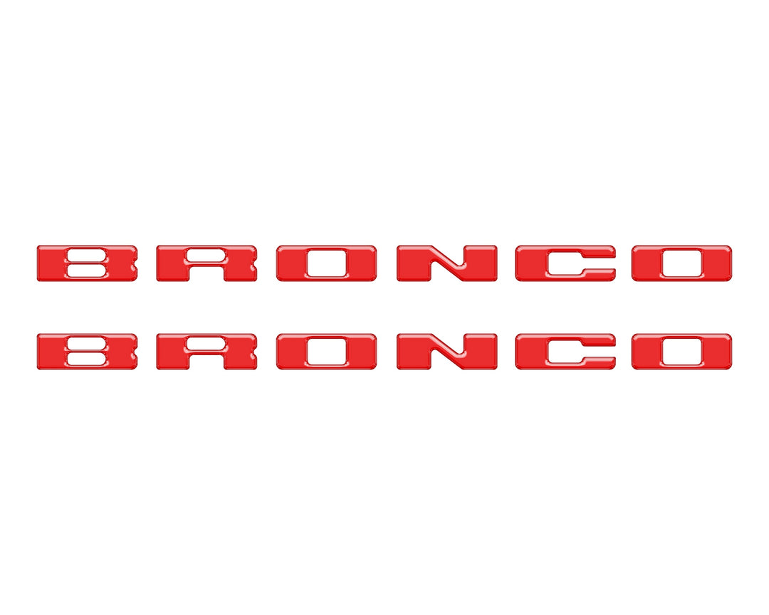 Rear Mudflap Letter Inserts Fits 2021-2026 Ford Bronco Sport