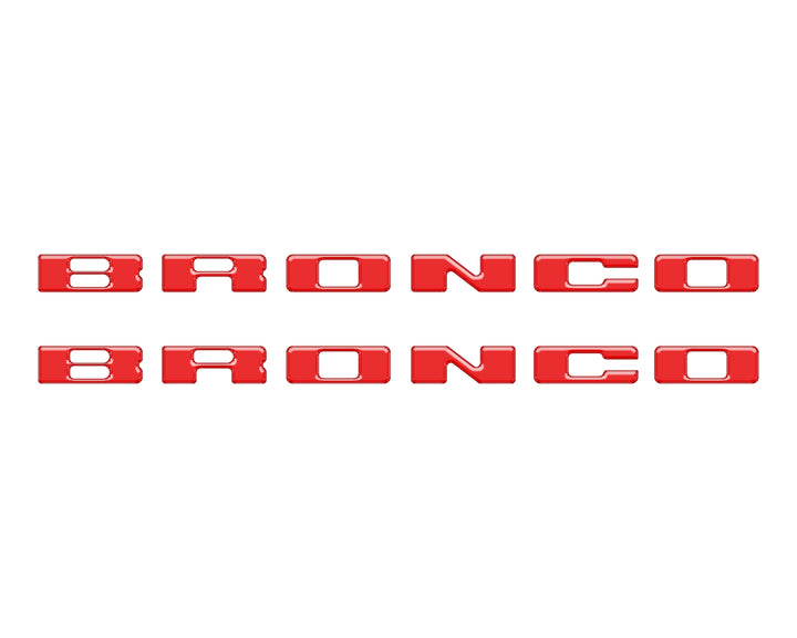 Rear Mudflap Letter Inserts Fits 2021-2026 Ford Bronco Sport