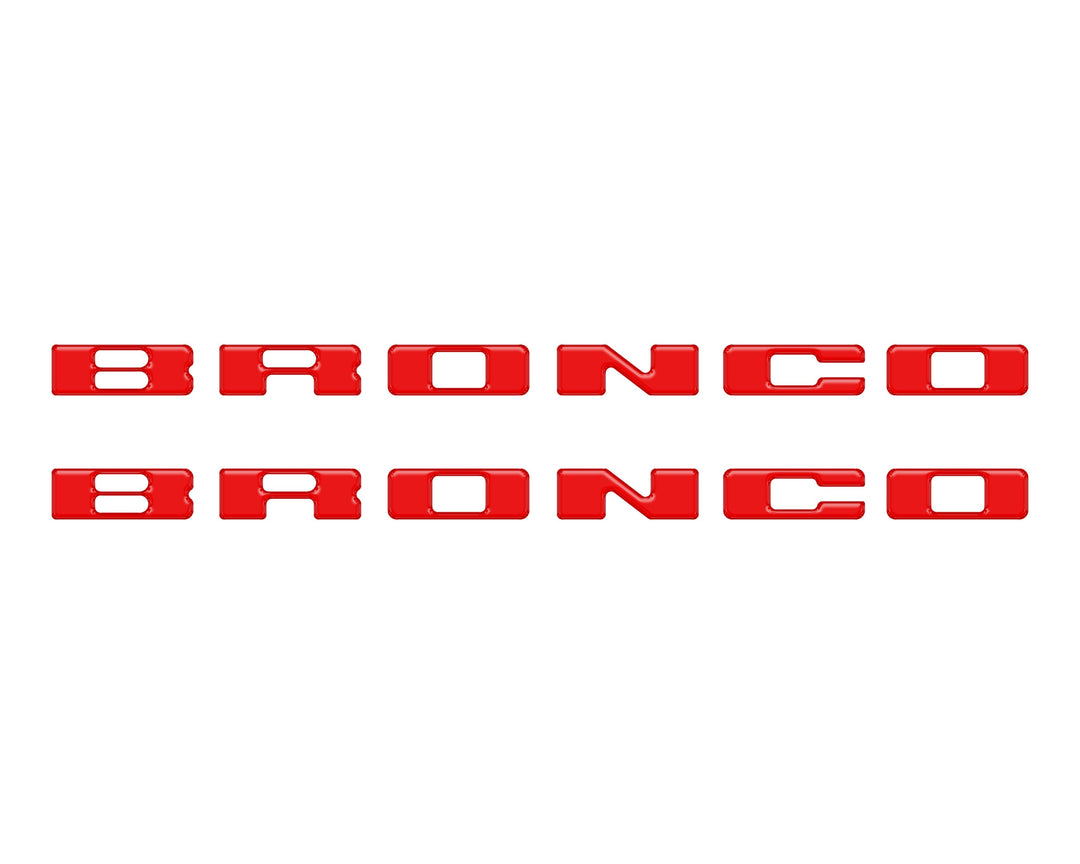 Rear Mudflap Letter Inserts Fits 2021-2026 Ford Bronco Sport