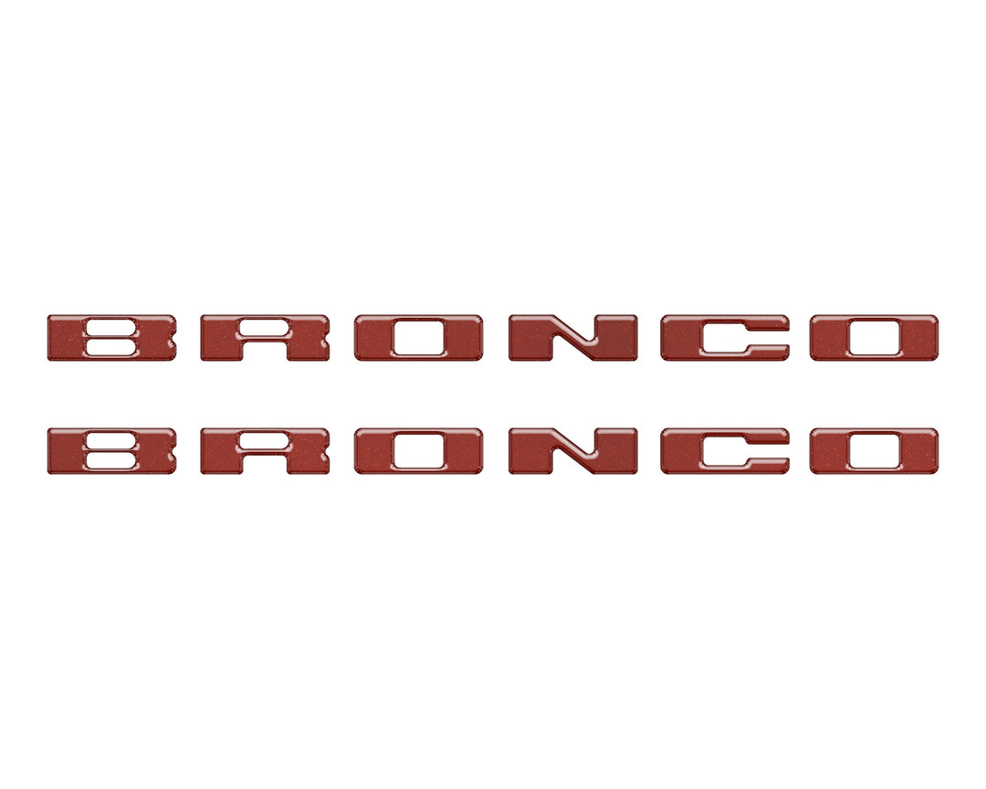 Rear Mudflap Letter Inserts Fits 2021-2026 Ford Bronco Sport