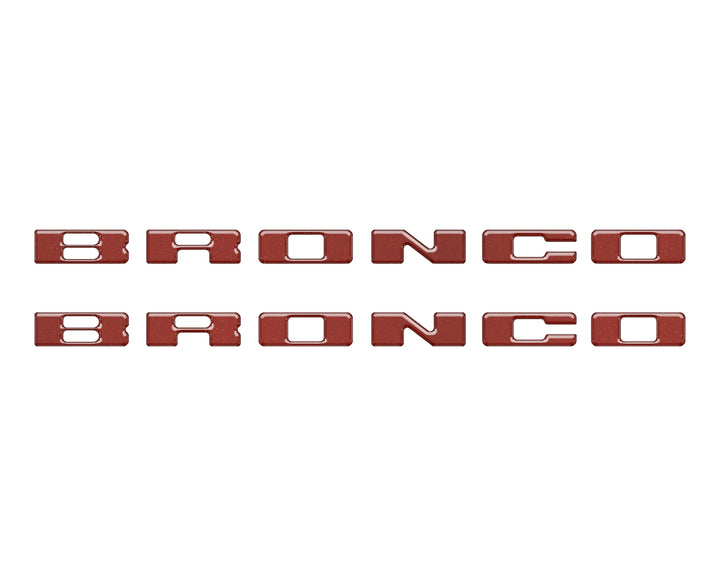 Rear Mudflap Letter Inserts Fits 2021-2026 Ford Bronco Sport