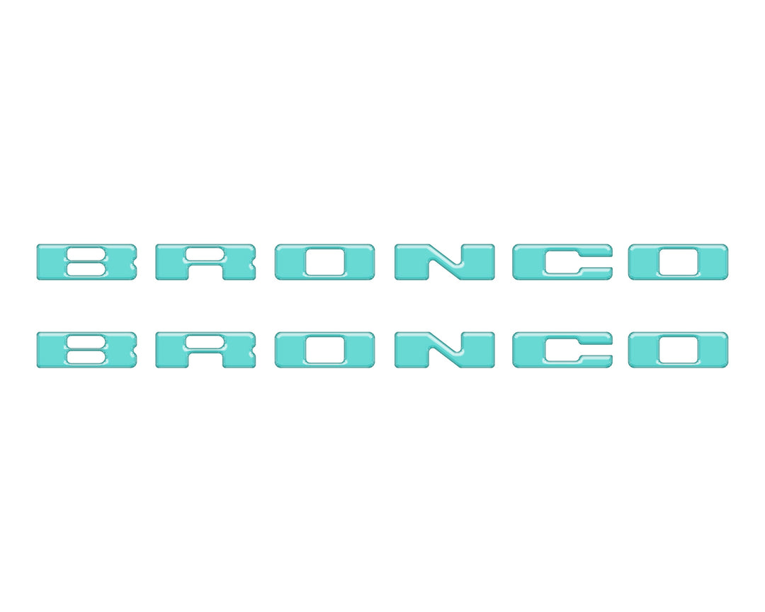 Rear Mudflap Letter Inserts Fits 2021-2026 Ford Bronco Sport