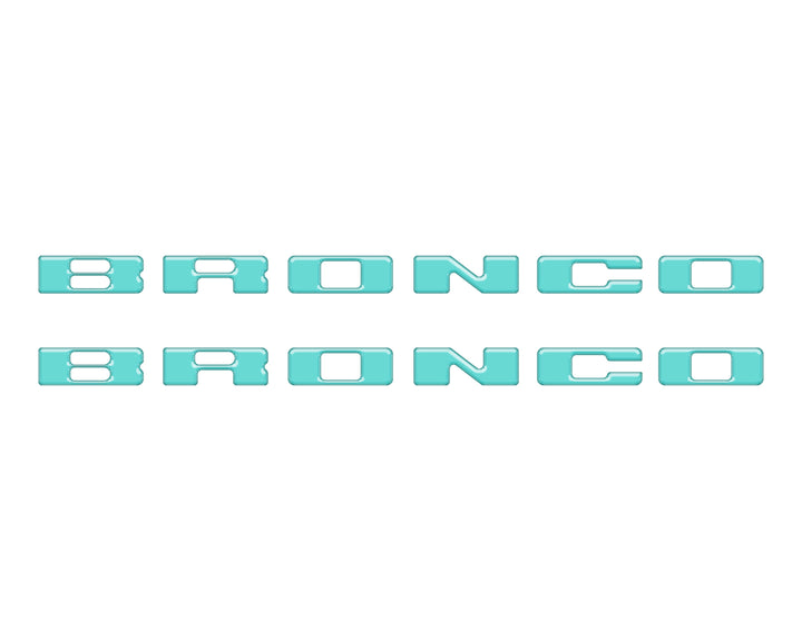 Rear Mudflap Letter Inserts Fits 2021-2026 Ford Bronco Sport