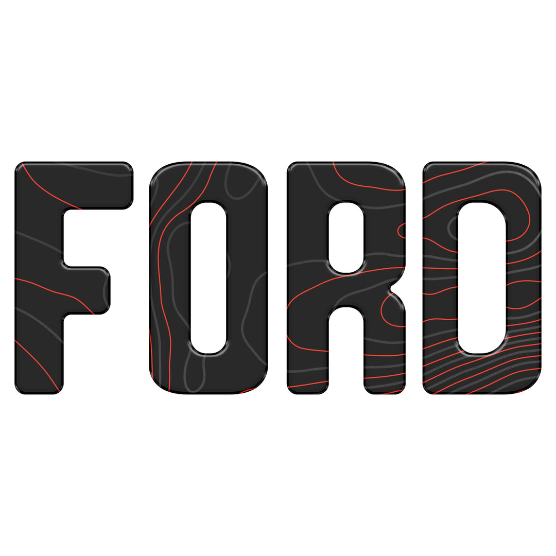 Slideout Tailgate Letter Inserts Fits 2021-2026 Ford Bronco