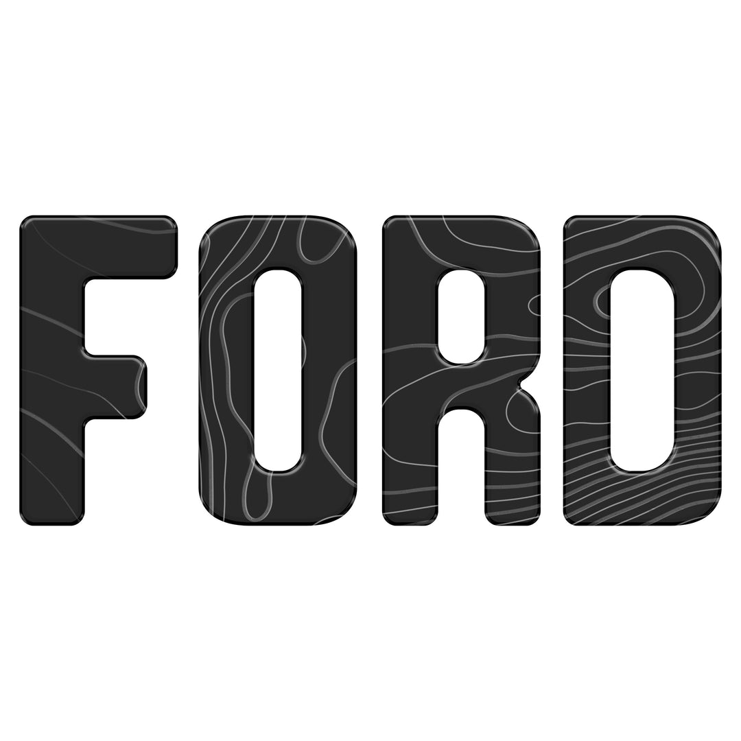 Slideout Tailgate Letter Inserts Fits 2021-2026 Ford Bronco