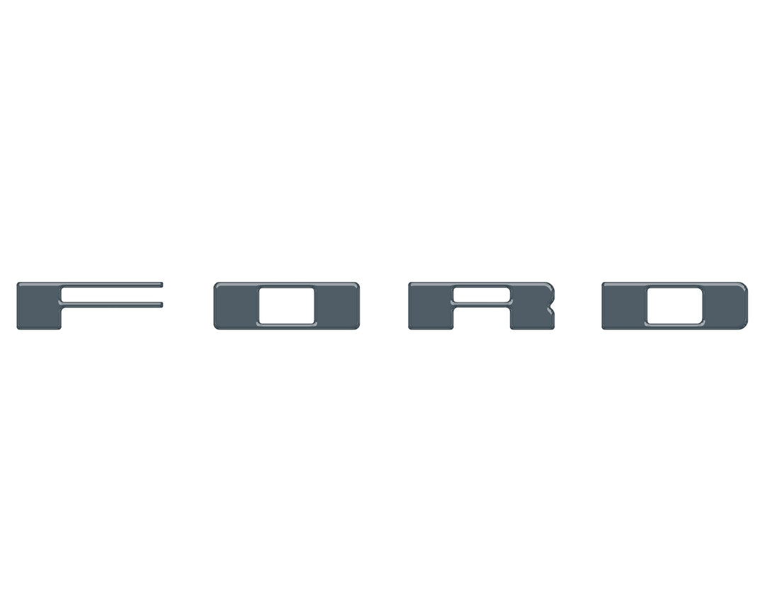 Bronco Heritage Grille Letter Overlays Fits 2023-2026 Ford Bronco