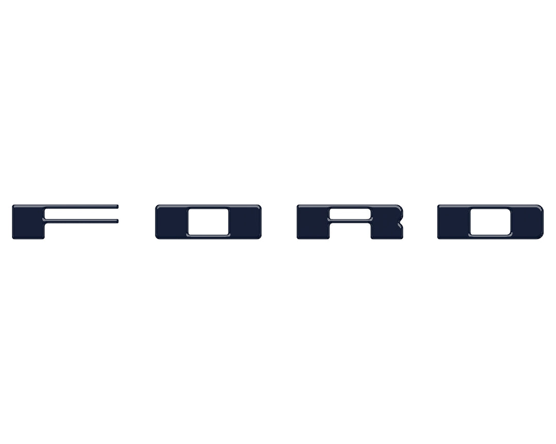 Bronco Heritage Grille Letter Overlays Fits 2023-2026 Ford Bronco