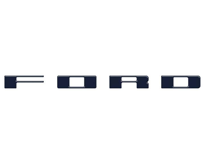 Bronco Heritage Grille Letter Overlays Fits 2023-2026 Ford Bronco