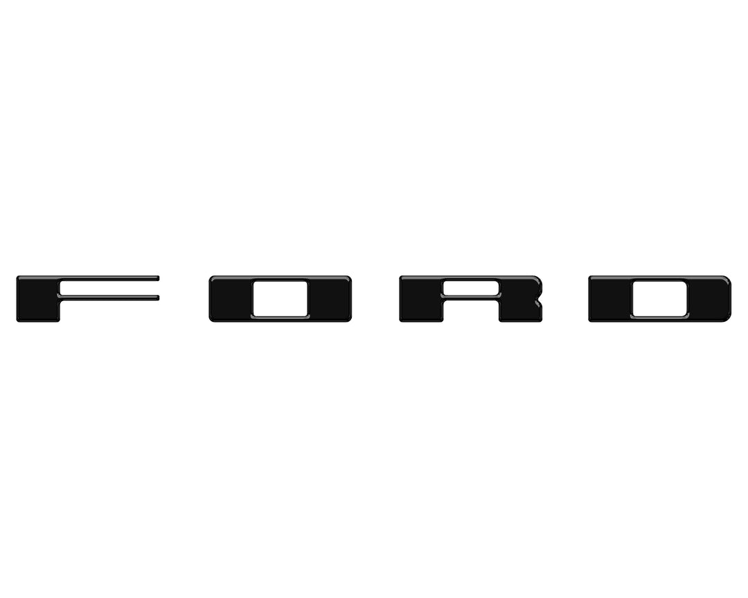 Bronco Heritage Grille Letter Overlays Fits 2023-2026 Ford Bronco