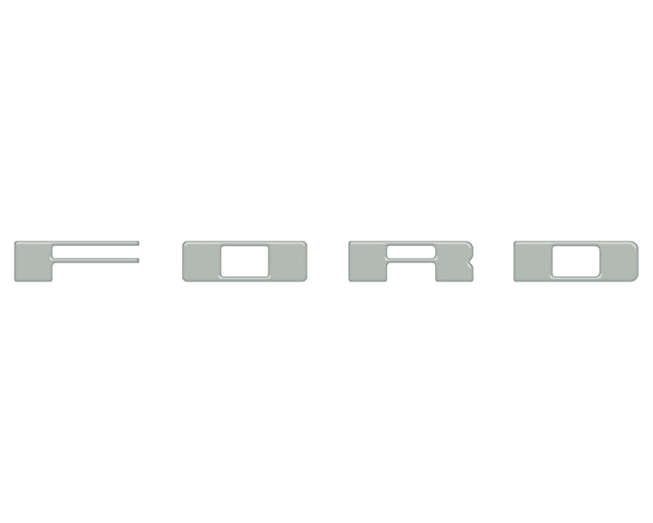 Bronco Heritage Grille Letter Overlays Fits 2023-2026 Ford Bronco