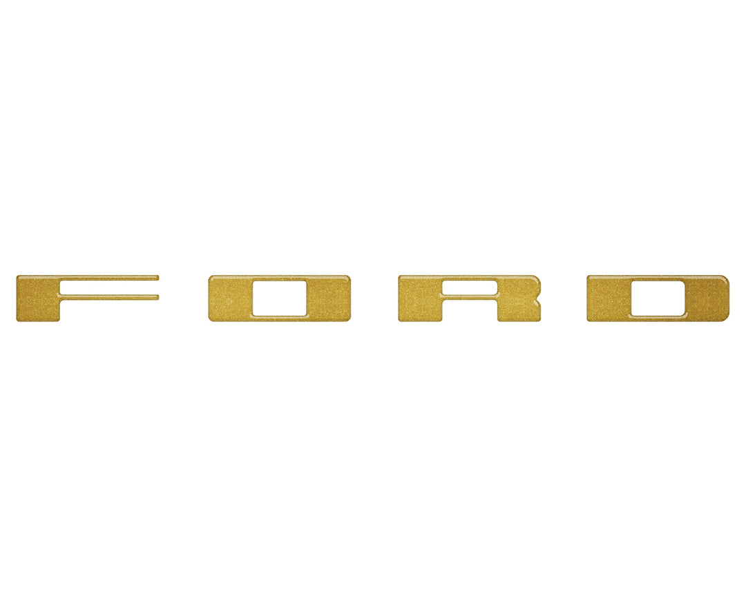 Bronco Heritage Grille Letter Overlays Fits 2023-2026 Ford Bronco