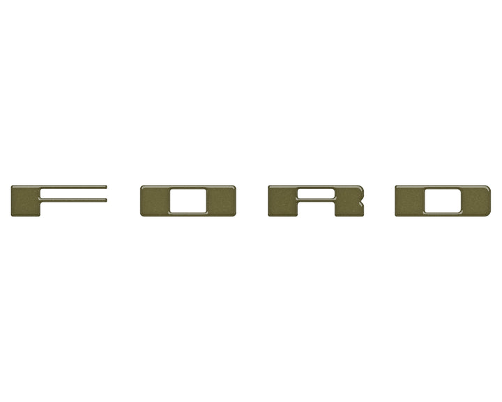 Bronco Heritage Grille Letter Overlays Fits 2023-2026 Ford Bronco