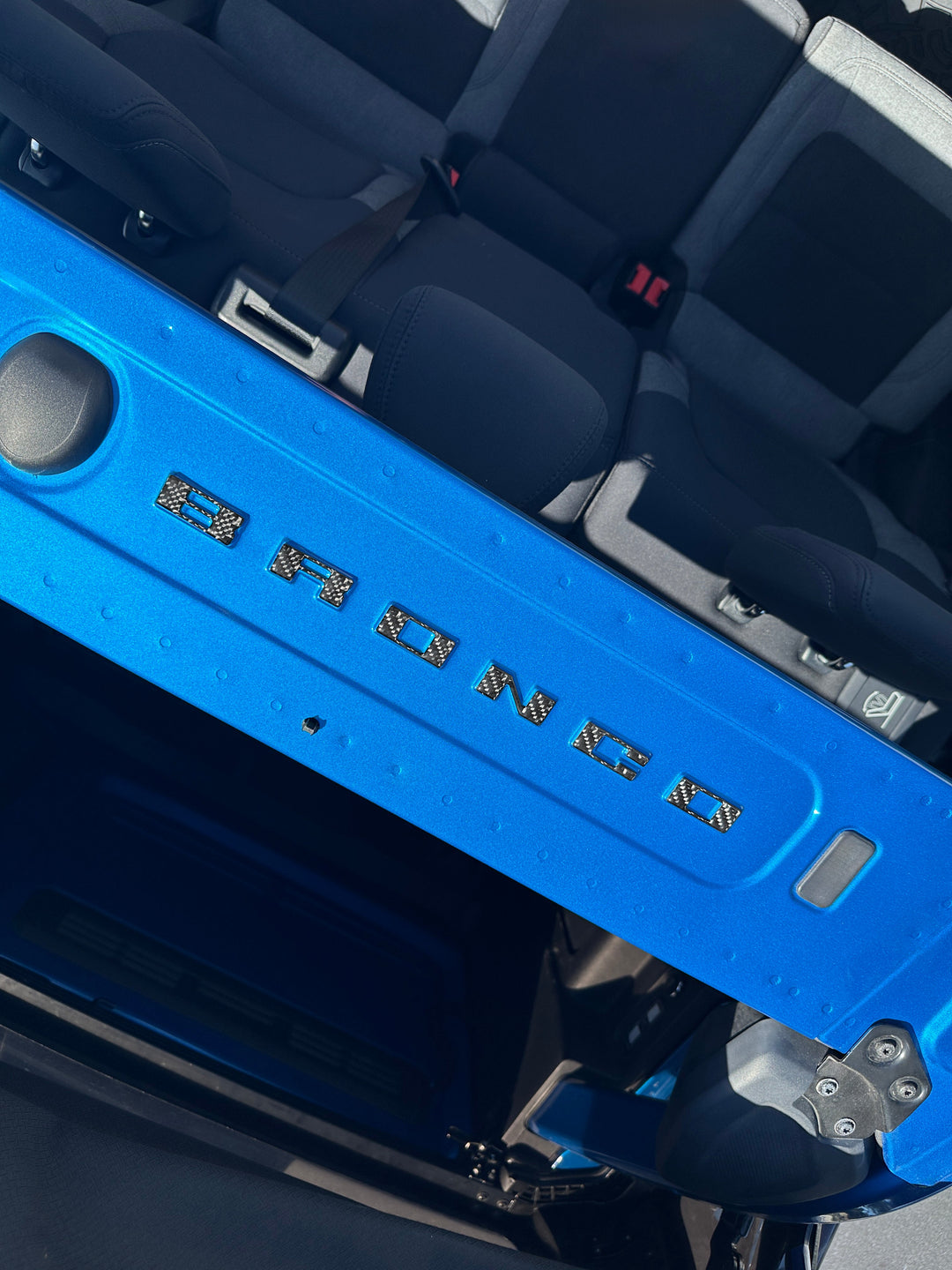 Roof Cross Bar Support Letter Overlays Fits 2022-2025 Ford Bronco