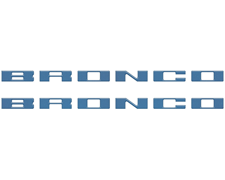 Bronco Running Board Letter Inserts/Overlays Fits 2021-2026 Ford Bronco