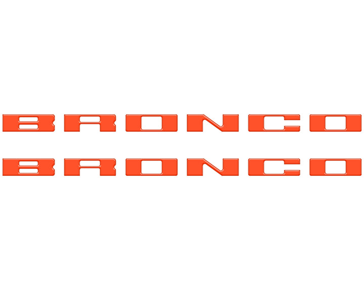 Bronco Running Board Letter Inserts/Overlays Fits 2021-2026 Ford Bronco