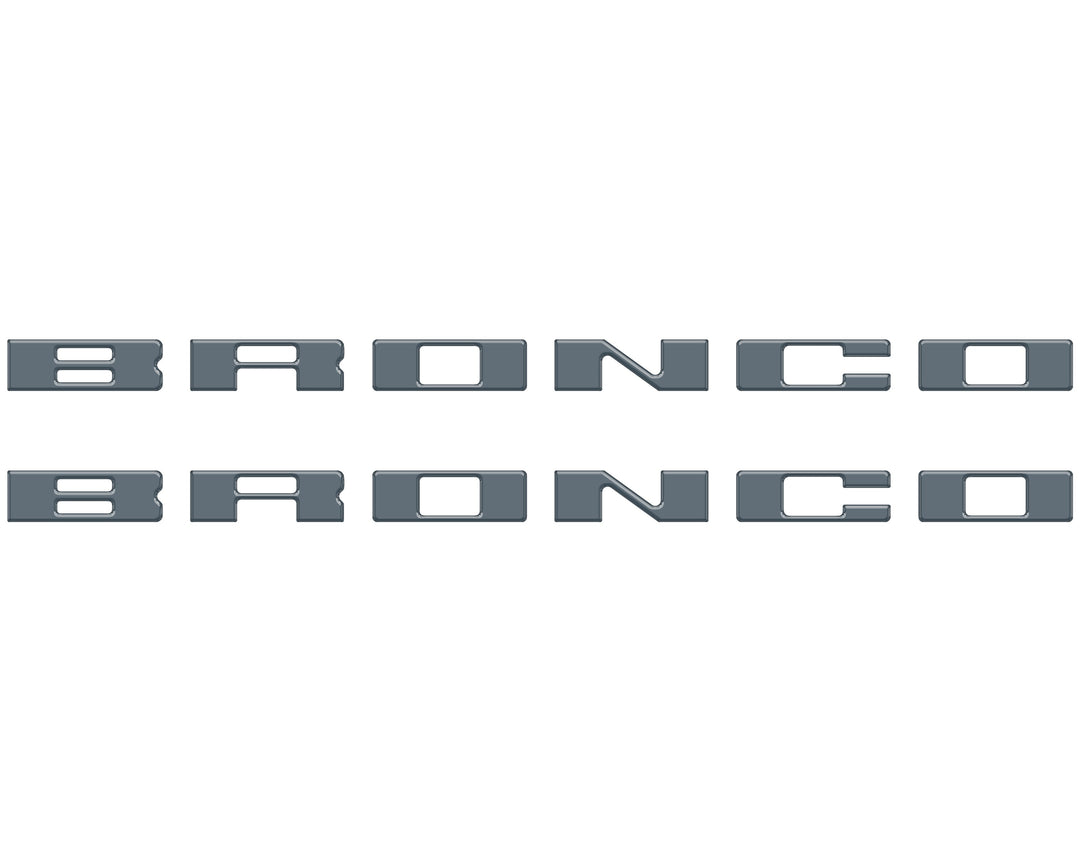 Bronco Running Board Letter Inserts/Overlays Fits 2021-2026 Ford Bronco