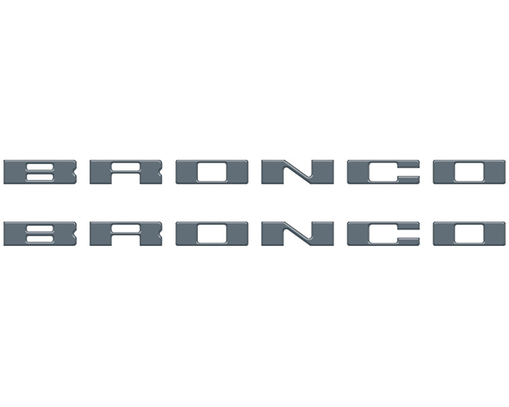 Bronco Running Board Letter Inserts/Overlays Fits 2021-2026 Ford Bronco