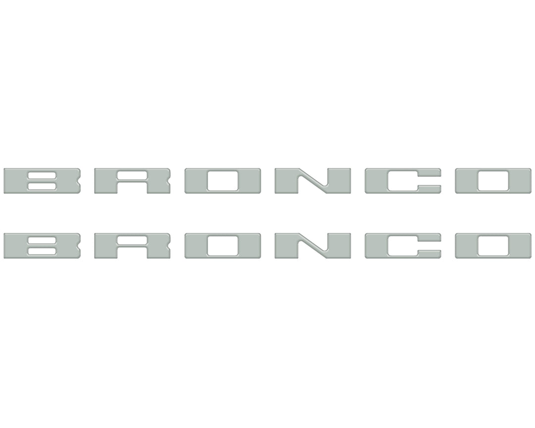 Bronco Running Board Letter Inserts/Overlays Fits 2021-2026 Ford Bronco