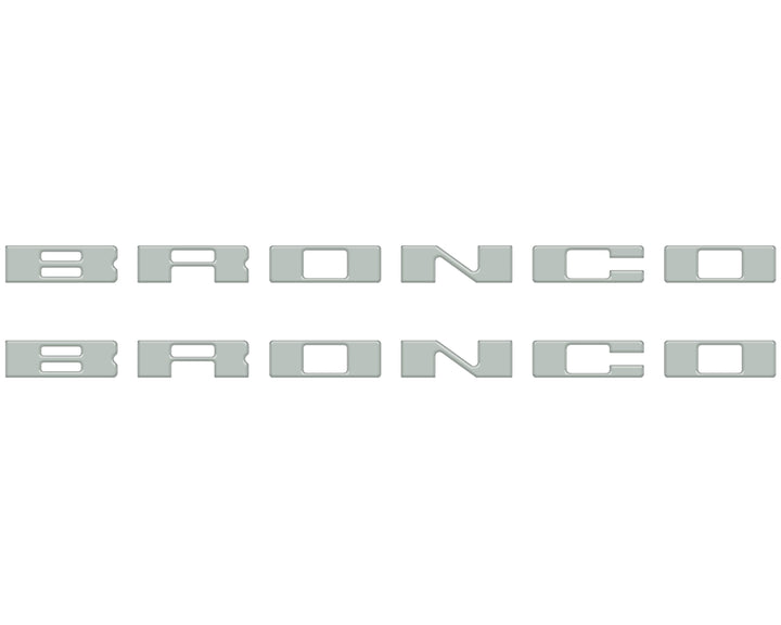 Bronco Running Board Letter Inserts/Overlays Fits 2021-2026 Ford Bronco