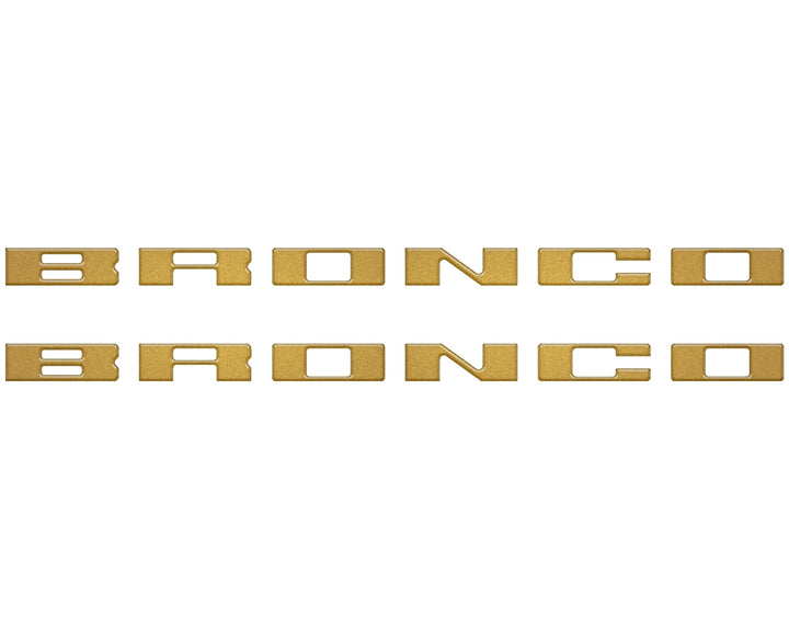 Bronco Running Board Letter Inserts/Overlays Fits 2021-2026 Ford Bronco