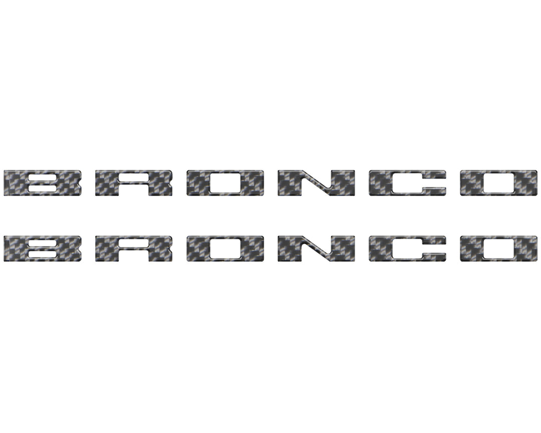 Bronco Running Board Letter Inserts/Overlays Fits 2021-2026 Ford Bronco