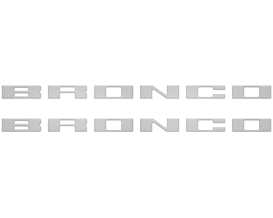 Bronco Running Board Letter Inserts/Overlays Fits 2021-2026 Ford Bronco