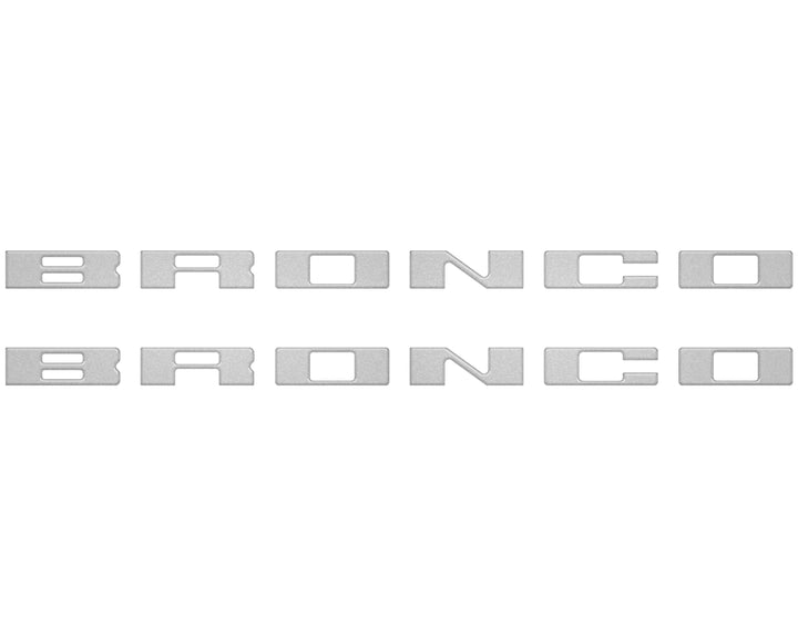 Bronco Running Board Letter Inserts/Overlays Fits 2021-2026 Ford Bronco