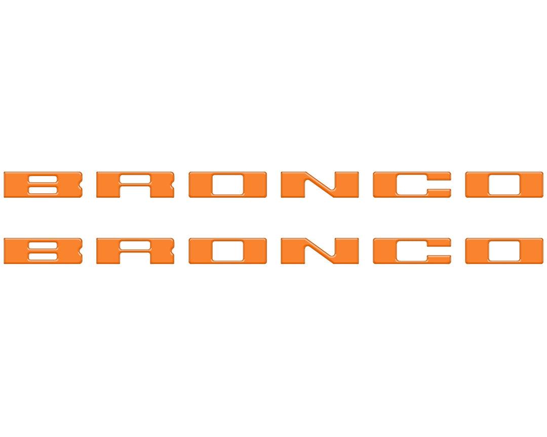 Bronco Running Board Letter Inserts/Overlays Fits 2021-2026 Ford Bronco