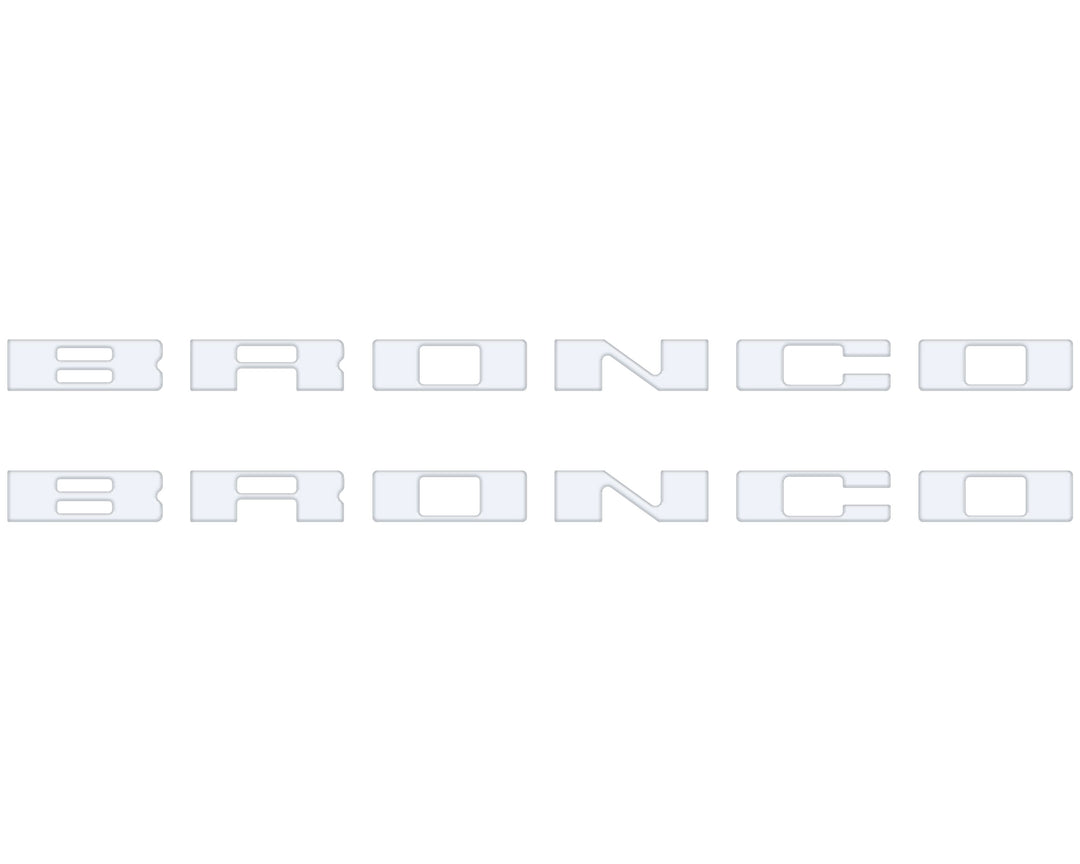 Bronco Running Board Letter Inserts/Overlays Fits 2021-2026 Ford Bronco