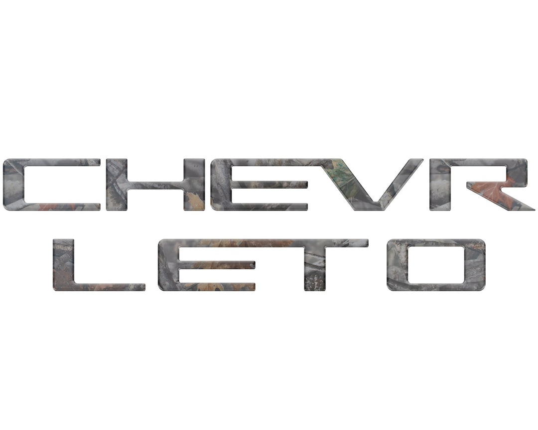 Tailgate Letter Inserts Fits 2023-2025 Chevrolet Colorado