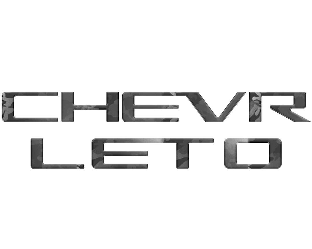 Tailgate Letter Inserts Fits 2023-2025 Chevrolet Colorado