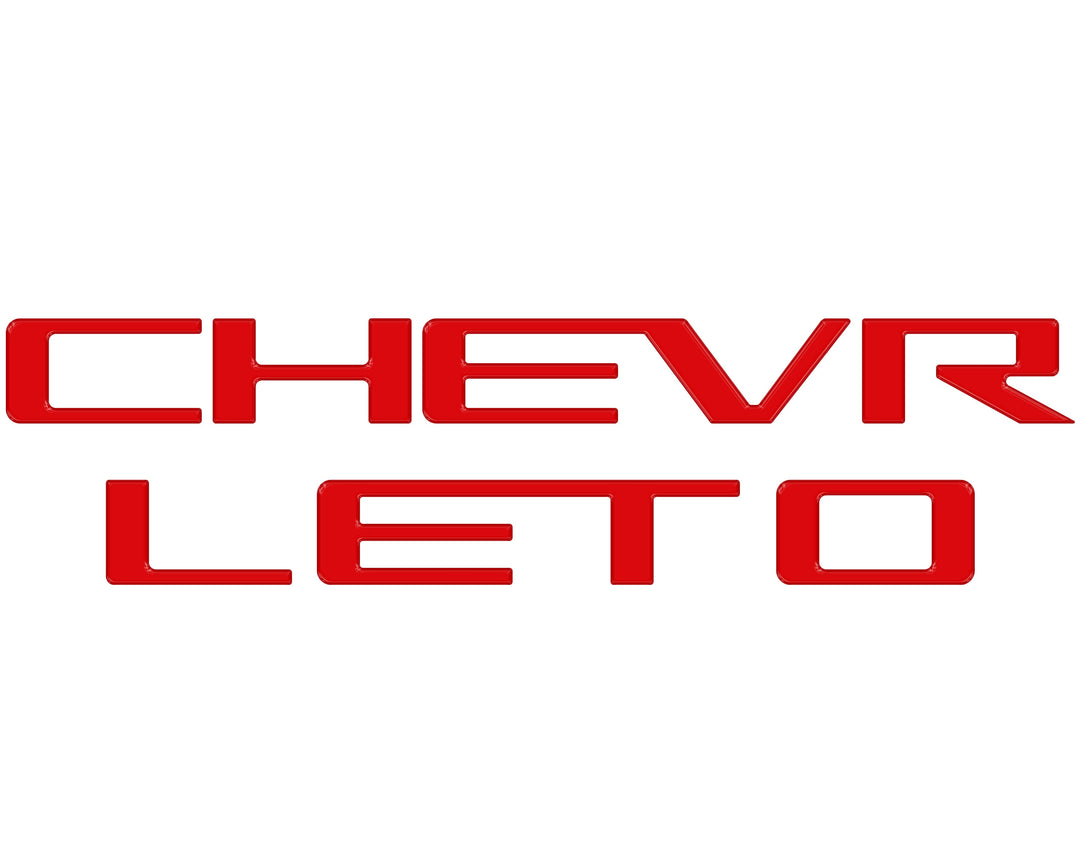 Tailgate Letter Inserts Fits 2023-2025 Chevrolet Colorado