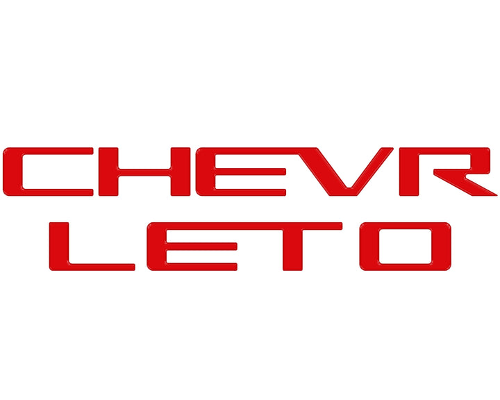 Tailgate Letter Inserts Fits 2023-2025 Chevrolet Colorado