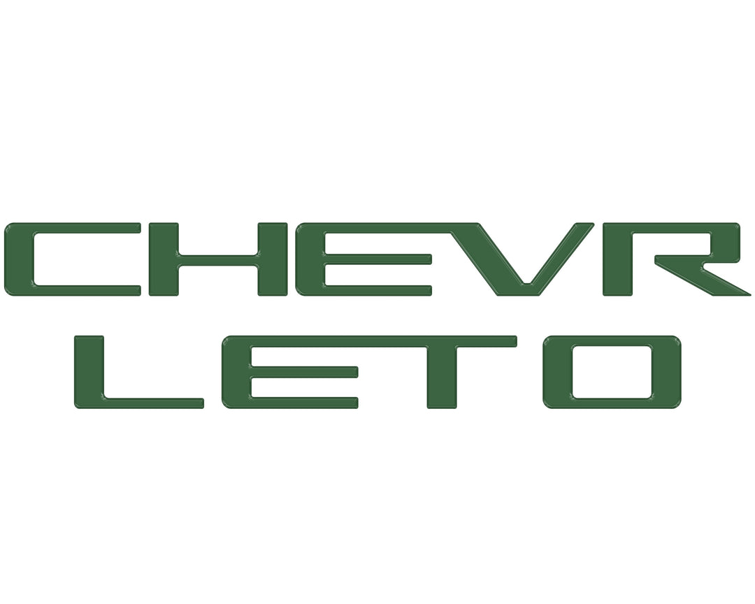 Tailgate Letter Inserts Fits 2023-2025 Chevrolet Colorado