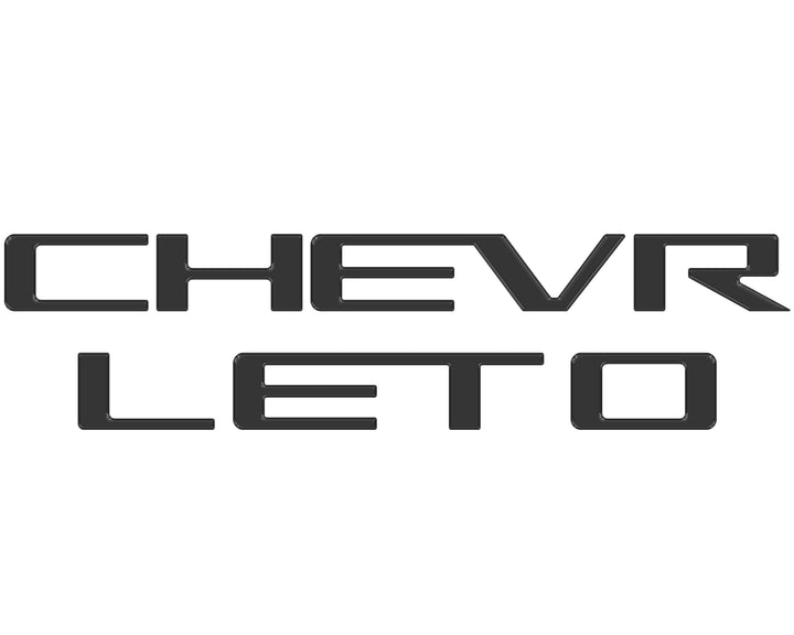 Tailgate Letter Inserts Fits 2023-2025 Chevrolet Colorado