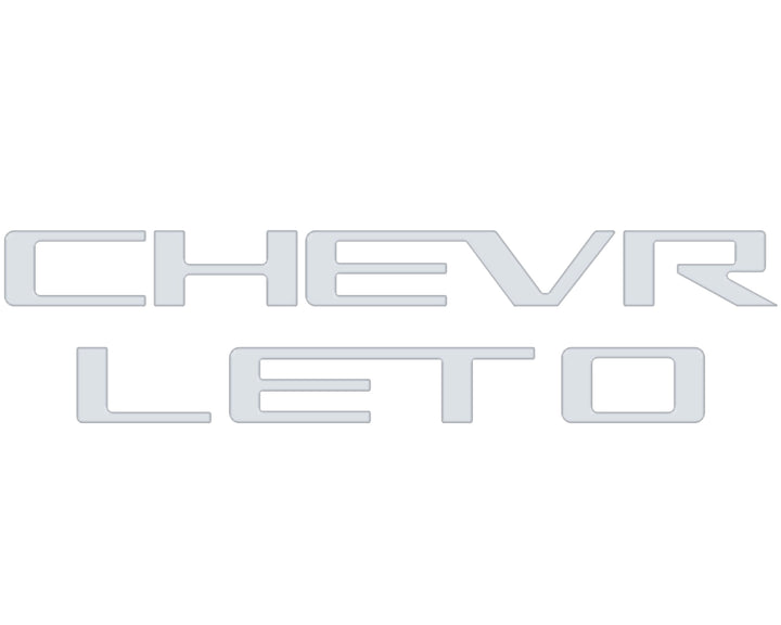 Tailgate Letter Inserts Fits 2023-2025 Chevrolet Colorado