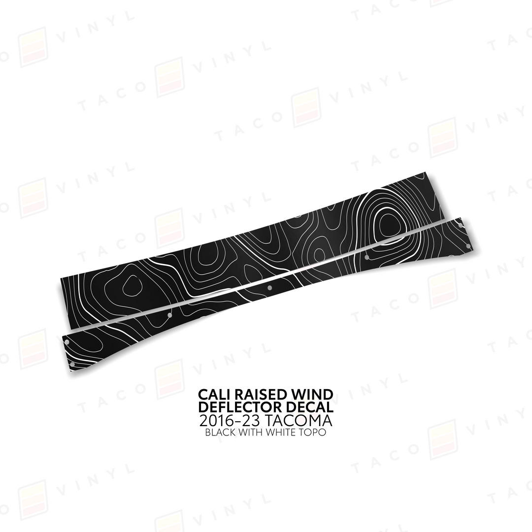 Cali Raised Wind Deflector Decal