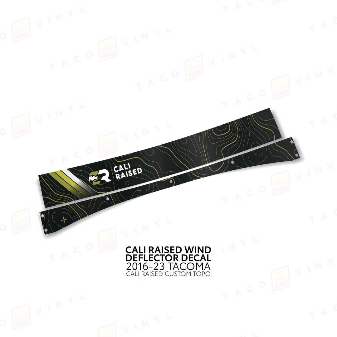 Cali Raised Wind Deflector Decal