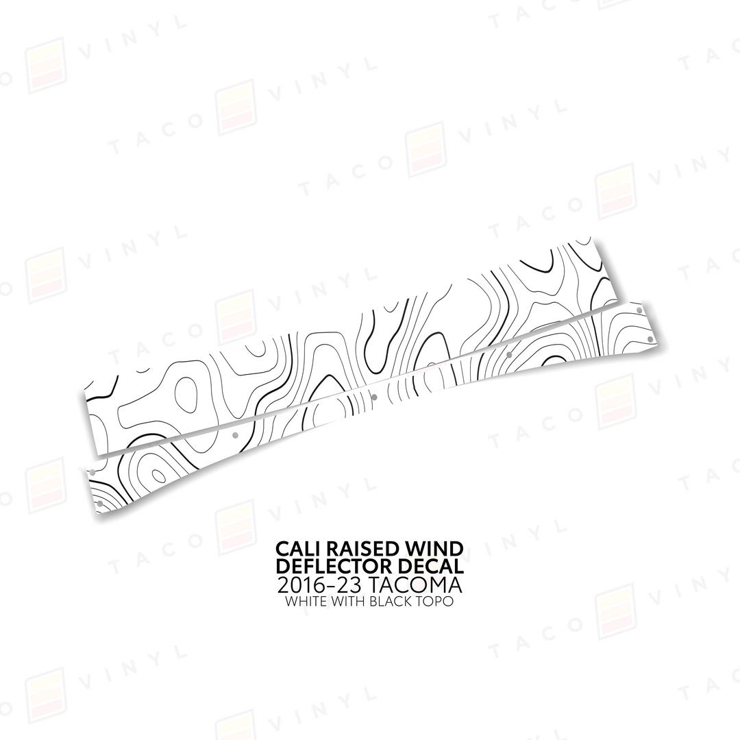 Cali Raised Wind Deflector Decal