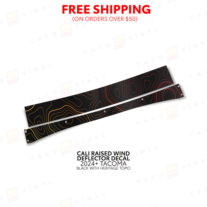 Cali Raised Wind Deflector Decal