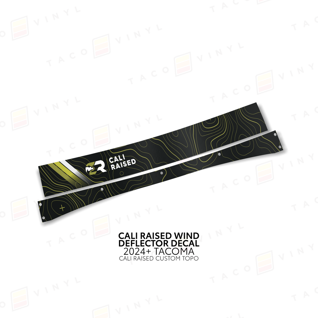 Cali Raised Wind Deflector Decal