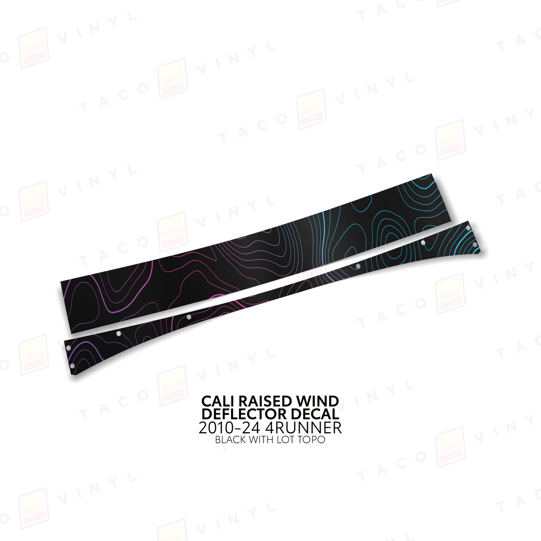 Cali Raised Wind Deflector Decal