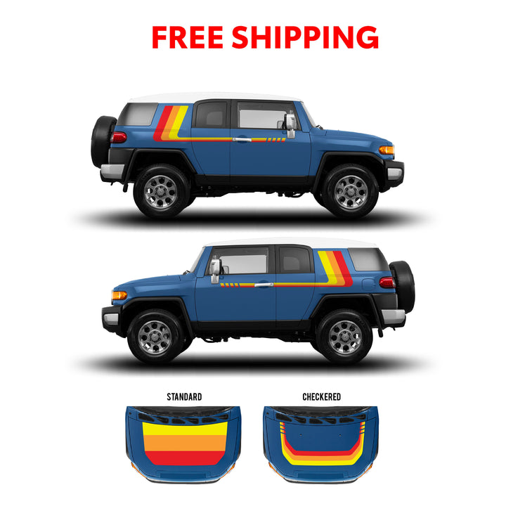 2007-14 FJ Cruiser Checkered Stripe Kit
